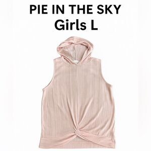 🌴 Pie In The Sky Girls’ Sleeveless Hoodie – Size L (Youth)